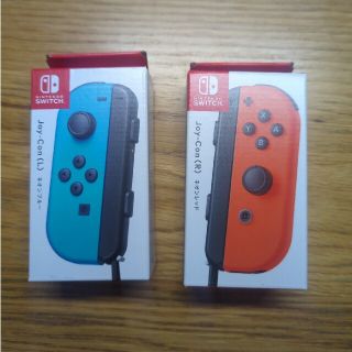 ニンテンドースイッチ(Nintendo Switch)の【新品】Joy-Con(L) ネオンブルー (R)ネオンレッド ジョイコン(その他)