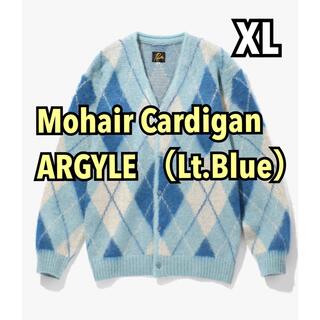 ニードルス(Needles)のNeedles Mohair Cardigan-ARGYLE (Lt.Blue)(カーディガン)