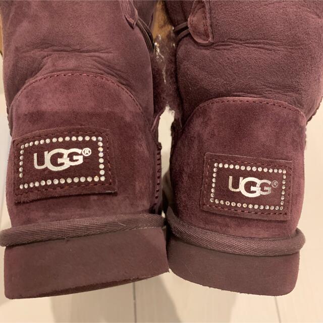 UGG(アグ)のugg ムートン　パープル　38 レディースの靴/シューズ(ブーツ)の商品写真