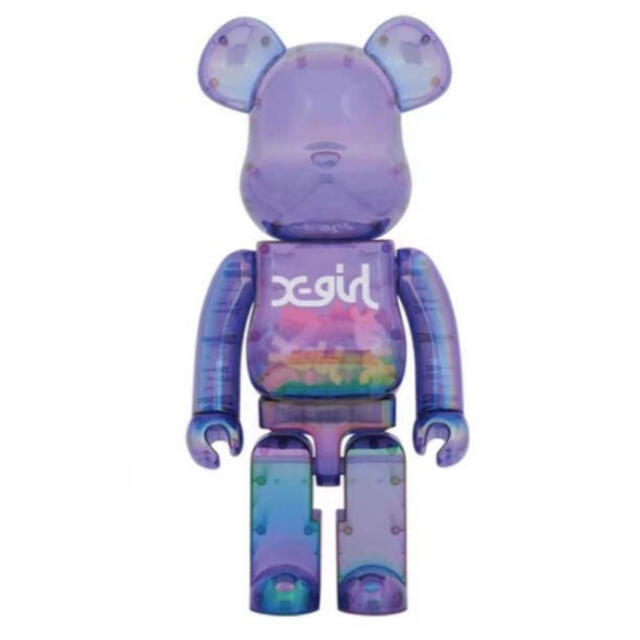 フィギュアBE@RBRICK X-girl CLEAR PURPLE 1000％