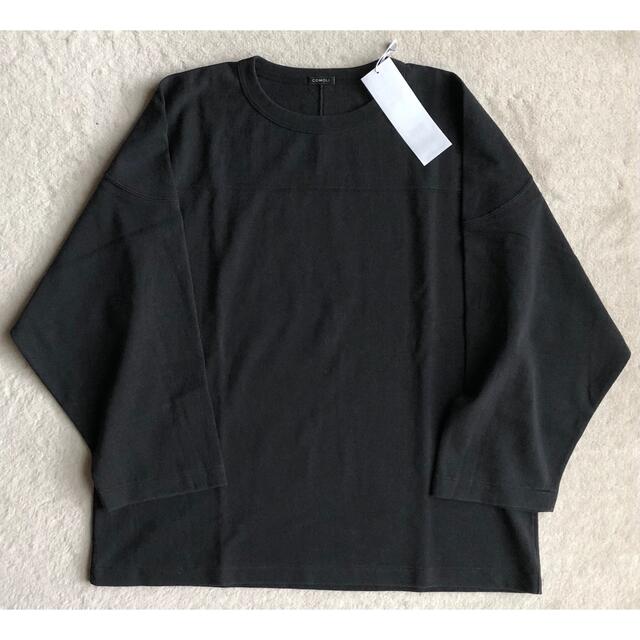 Tシャツ/カットソー(七分/長袖)comoli 22aw フットボール　Tシャツ　fade black 2