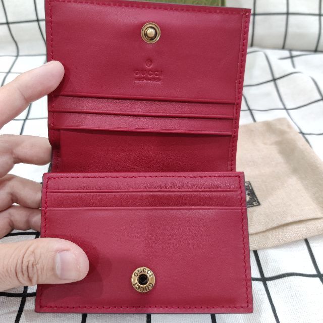 多様な グッチ 二つ折り財布 GGスプリーム さくらんぼ レザー asakusa
