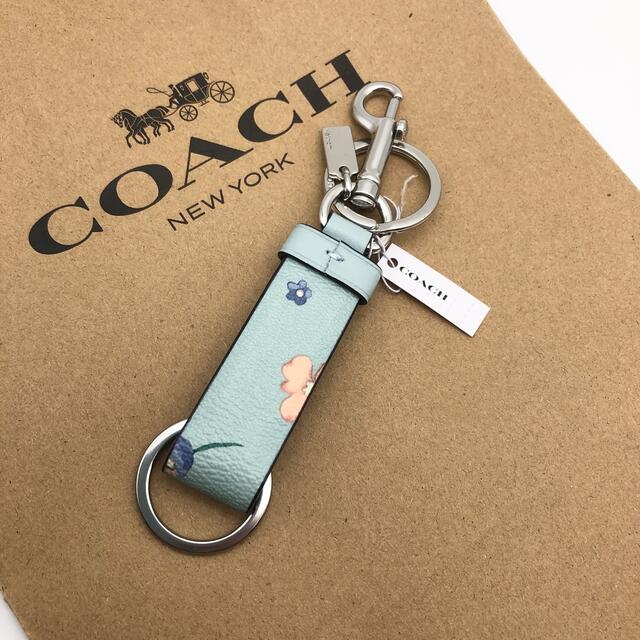 COACH(コーチ)の【COACH☆新作】トリガースナップ☆フラワー☆新品☆キーホルダー☆ラスト1点☆ レディースのファッション小物(キーホルダー)の商品写真