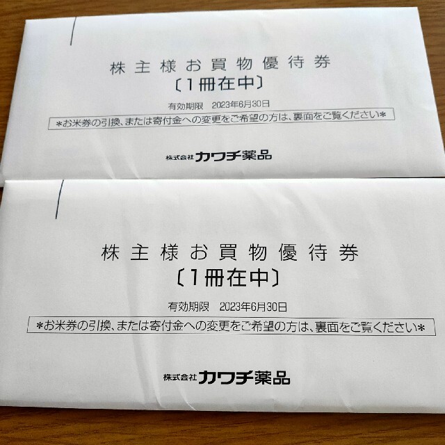 カワチ薬品 株主優待 10000円分