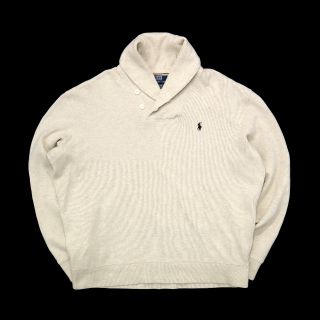 ポロラルフローレン(POLO RALPH LAUREN)のビンテージ ポロ ラルフローレン ショールカラー スウェット 古着 メンズ(スウェット)