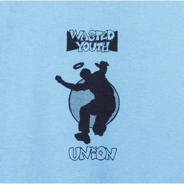 UNION OSAKA Wasted Youth Tee Blue XLサイズ メンズのトップス(Tシャツ/カットソー(半袖/袖なし))の商品写真
