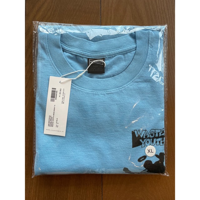 UNION OSAKA Wasted Youth Tee Blue XLサイズ メンズのトップス(Tシャツ/カットソー(半袖/袖なし))の商品写真