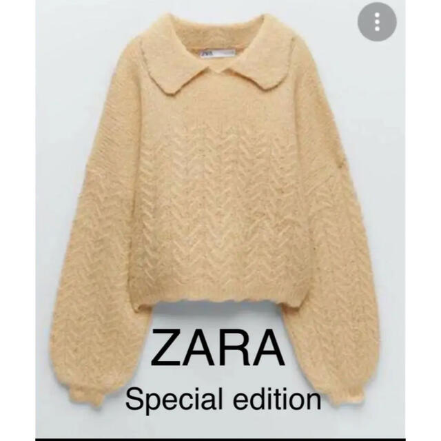 ZARA(ザラ)の人気即完商品！　レア　ZARA アルパカ　オーバーサイズ　ビックカラーニット レディースのトップス(ニット/セーター)の商品写真