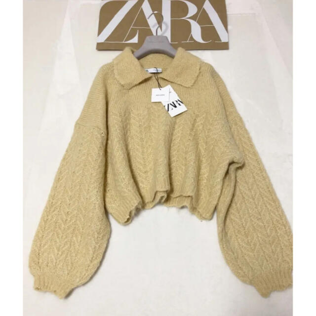 ZARA(ザラ)の人気即完商品！　レア　ZARA アルパカ　オーバーサイズ　ビックカラーニット レディースのトップス(ニット/セーター)の商品写真