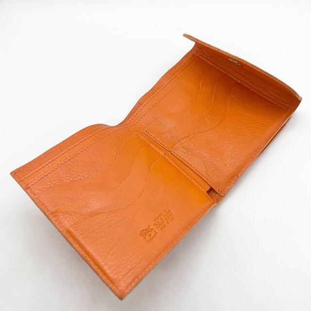 IL BISONTE(イルビゾンテ)の【新品未使用】 イルビゾンテ  二つ折財布 がま口 ☆オレンジ ☆ レディースのファッション小物(財布)の商品写真