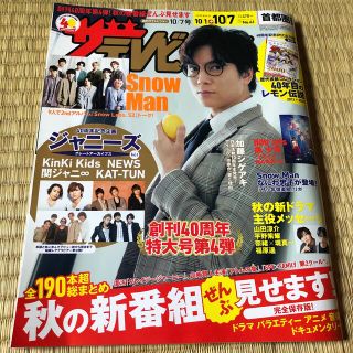 カドカワショテン(角川書店)の週刊 ザテレビジョン首都圏版 2022年 10/7号　まるごと1冊(音楽/芸能)