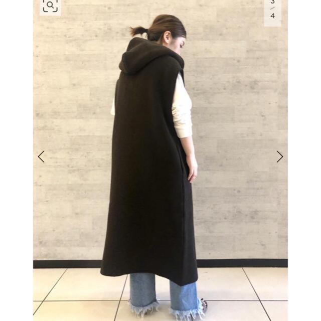 ADAWAS(アダワス)のADAWAS AIRY INRAY HOODIE LONG GILET レディースのトップス(ベスト/ジレ)の商品写真