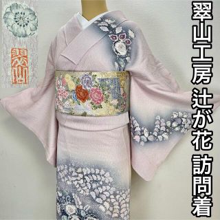 桐谷翠山工房『訪問着』辻が花　正絹 k110(着物)