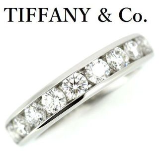 ティファニー(Tiffany & Co.)のティファニー ハーフサークル ダイヤ リング Pt950 9P 4.0mm 6.5号(リング(指輪))