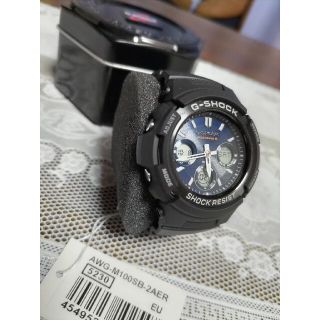 ジーショック(G-SHOCK)の未使用　腕時計　G-SHOCK　電波ソーラー　AWG-M100SB-2AER(腕時計(デジタル))