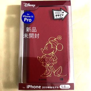 ディズニー(Disney)の新品 未開封 iPhone 11 Pro ケース レザー 手帳型 RT-DP23(モバイルケース/カバー)