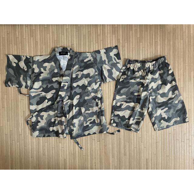 【値下げ】浴衣　キッズ　メンズ　130  男の子 キッズ/ベビー/マタニティのキッズ服男の子用(90cm~)(甚平/浴衣)の商品写真