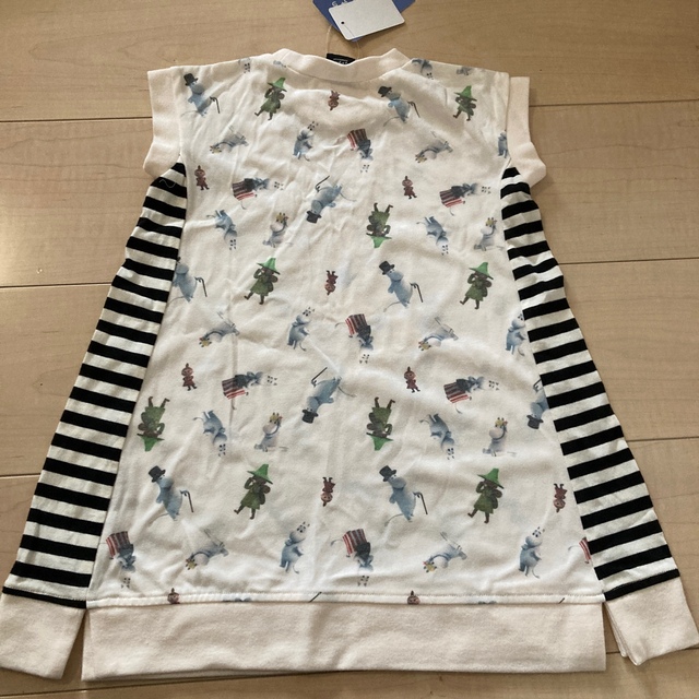 ムーミン　半袖ワンピース キッズ/ベビー/マタニティのキッズ服女の子用(90cm~)(Tシャツ/カットソー)の商品写真