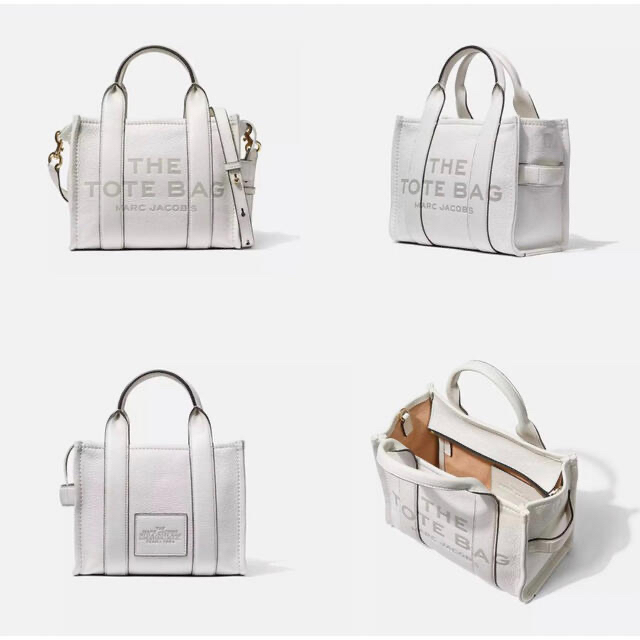 新品　MARC JACOBS ザ レザー ミニトートバッグ ホワイト