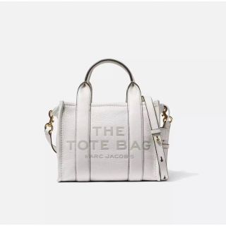 マークジェイコブス(MARC JACOBS)の新品　MARC JACOBS ザ レザー ミニトートバッグ ホワイト(ショルダーバッグ)