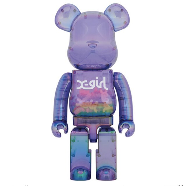 BE@RBRICK X-girl CLEAR PURPLE 1000％完売品