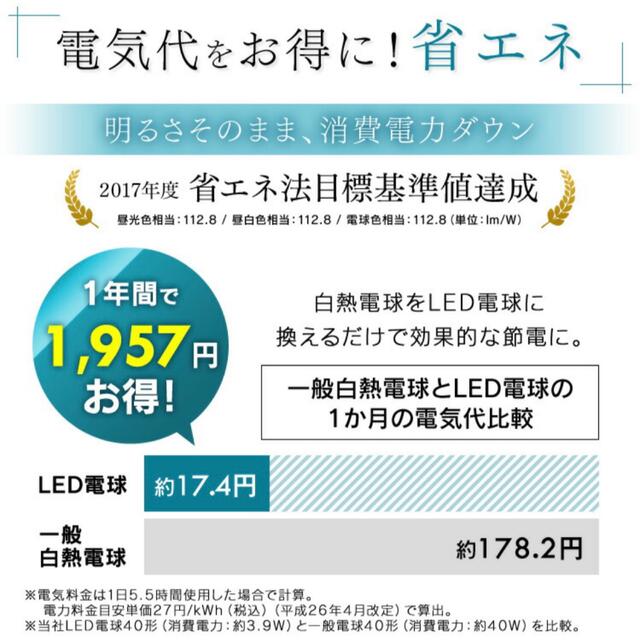 アイリスオーヤマ(アイリスオーヤマ)の電球 バルブ 2個セット アイリスオーヤマ E17 インテリア/住まい/日用品のライト/照明/LED(蛍光灯/電球)の商品写真