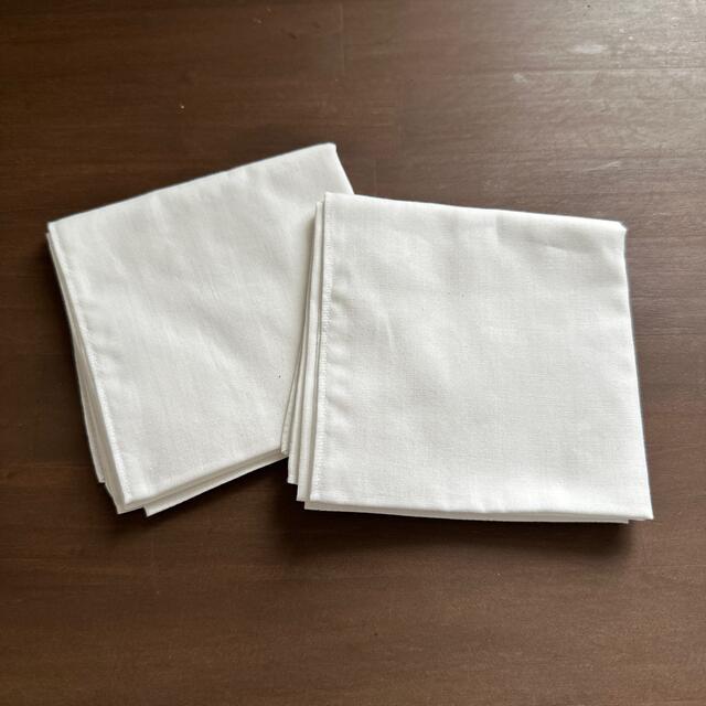 MUJI (無印良品)(ムジルシリョウヒン)の無印良品 防臭抗菌和晒しハンカチ 白 レディースのファッション小物(ハンカチ)の商品写真