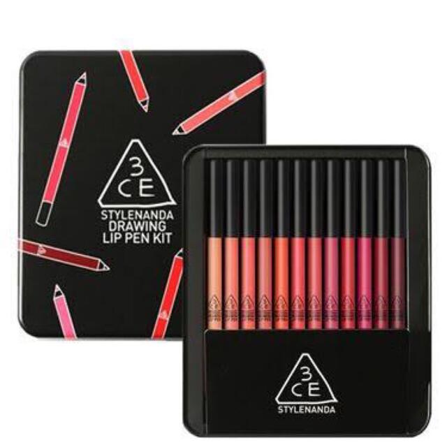 3CE STYLENANDA DRAWING LIP PEN KIT ????