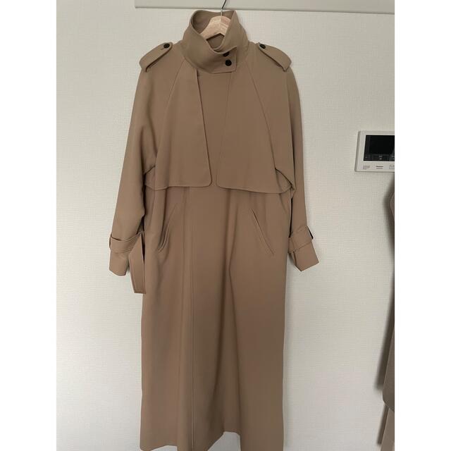L'Or かじまり Stand-collar Long Coat (Beige) ジャケット/アウター