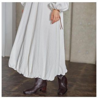 ETRE TOKYO バルーンスリーブ フレアワンピース 白の通販 by mari's