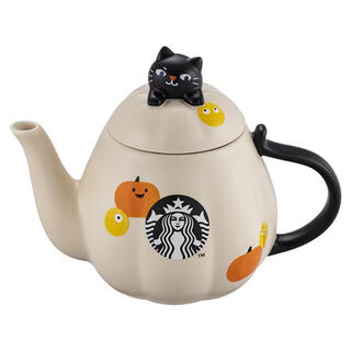 スターバックスコーヒー(Starbucks Coffee)の台湾 スターバックス 22 ハロウィン 黒猫 ティーポット(食器)