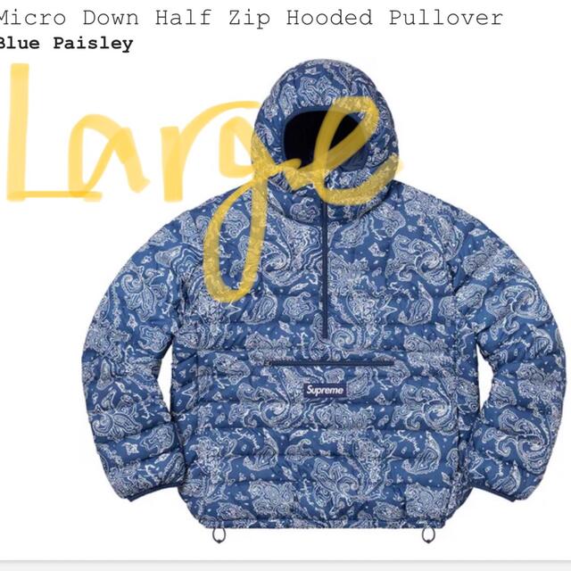 メンズSupreme Micro Down Half Zip Hooded L