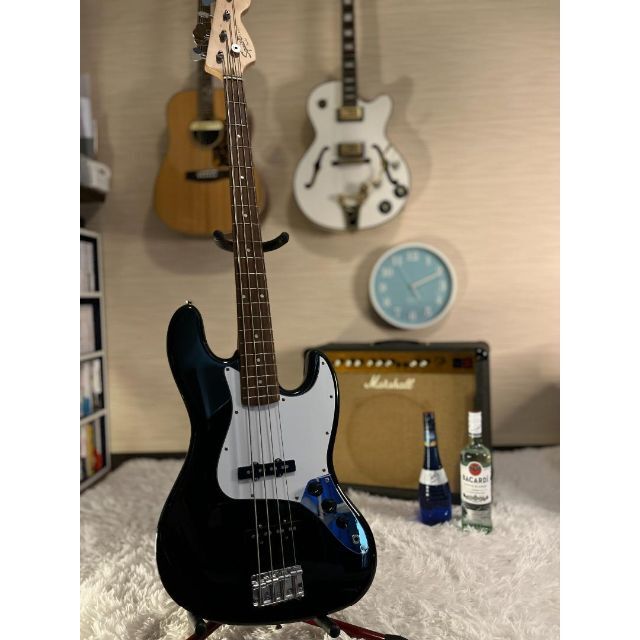 【3718】　Squier by fender jazz bass 送料無料