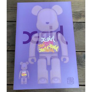 エックスガール(X-girl)のX-girl×BE@RBRICK PURPLE 400% & 100%(その他)