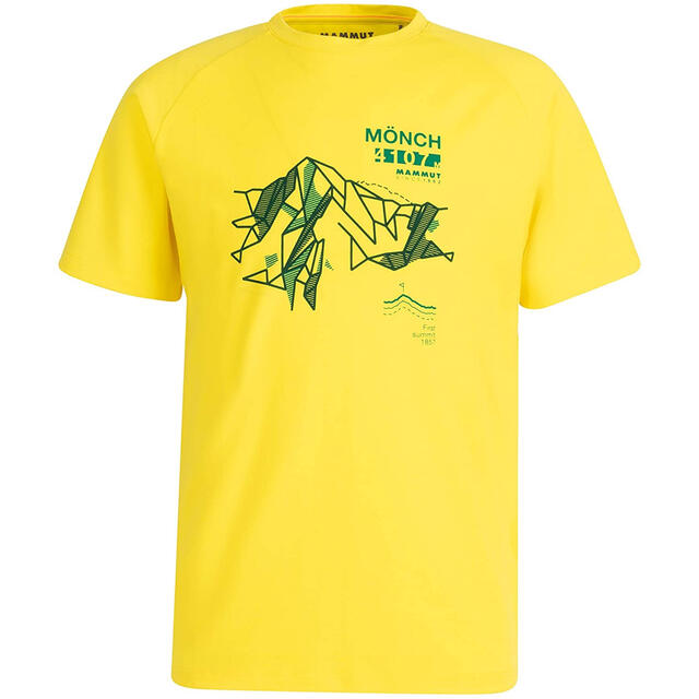 Mammut(マムート)のMAMMUT マムート 半袖Tシャツ マウンテンTシャツ メンズXL新品イエロー メンズのトップス(Tシャツ/カットソー(半袖/袖なし))の商品写真