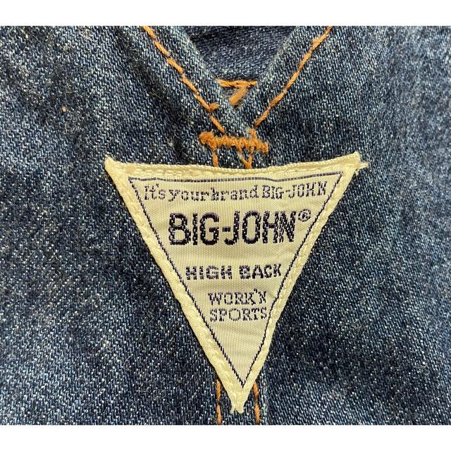 BIG JOHN(ビッグジョン)のBIGJOHNオーバーオールデニム、ビンテージ　自宅保管品 レディースのパンツ(デニム/ジーンズ)の商品写真