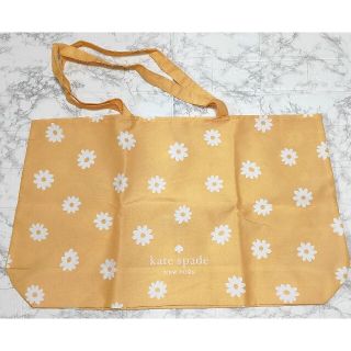 ケイトスペードニューヨーク(kate spade new york)の非売品★ケイトスペード ニューヨーク エコバッグ トートバッグ 花柄 イエロー(エコバッグ)