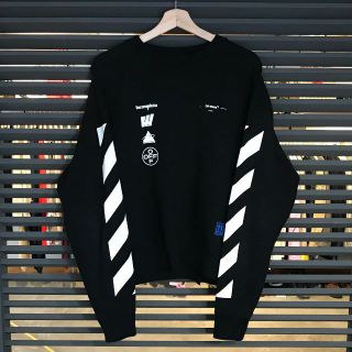 オフホワイト(OFF-WHITE)のゆうまま様の 新品同様 オフホワイト DIAG MARIANA スウェット トレ(スウェット)