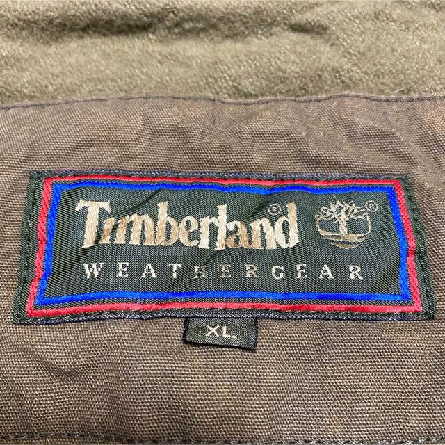 Timberland(ティンバーランド)の90s 古着 ティンバーランド カバーオール レザー ライナー付き ゆるだぼ メンズのジャケット/アウター(カバーオール)の商品写真