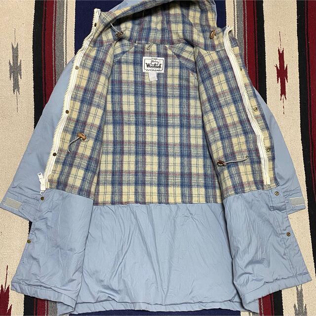 WOOLRICH(ウールリッチ)の90s 古着 ウールリッチ マウンテンパーカー ナイロンコート チェック柄 レディースのジャケット/アウター(ダウンコート)の商品写真