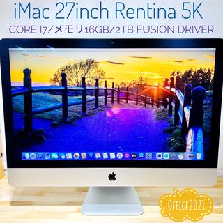 iMac 27inch 5K Core i7 2TB Office2021付き