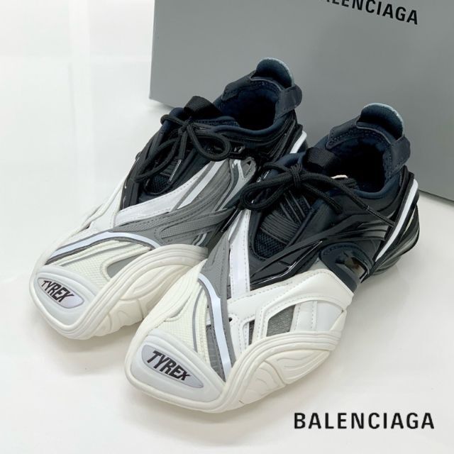 Balenciaga - 4407 未使用 バレンシアガ TYREX スニーカー ブラック ホワイト