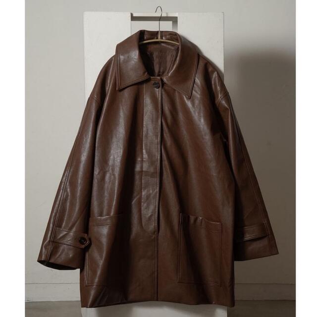 休日限定 Amiur jacket leather collar big ダウンジャケット