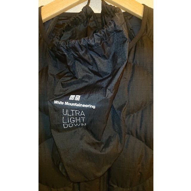 UNIQLO(ユニクロ)のユニクロ ホワイトマウンテニアリング　ウルトラライトダウン ブラック XL 美品 メンズのジャケット/アウター(ダウンジャケット)の商品写真