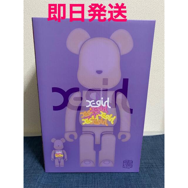 BE@RBRICK X-girl CLEAR 400%&100%ハンドメイド