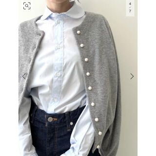 アパルトモンドゥーズィエムクラス(L'Appartement DEUXIEME CLASSE)の新品タグ付き *MADISON BLUE PEARL BUTTON DOL (カーディガン)