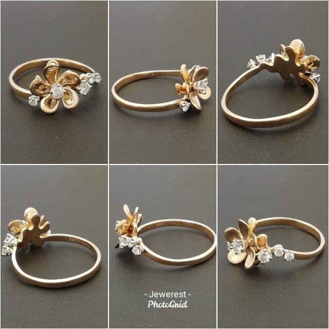 K18PG✨ダイヤ0.213ct✨BERTANI & Co.ITALY🌼リング レディースのアクセサリー(リング(指輪))の商品写真