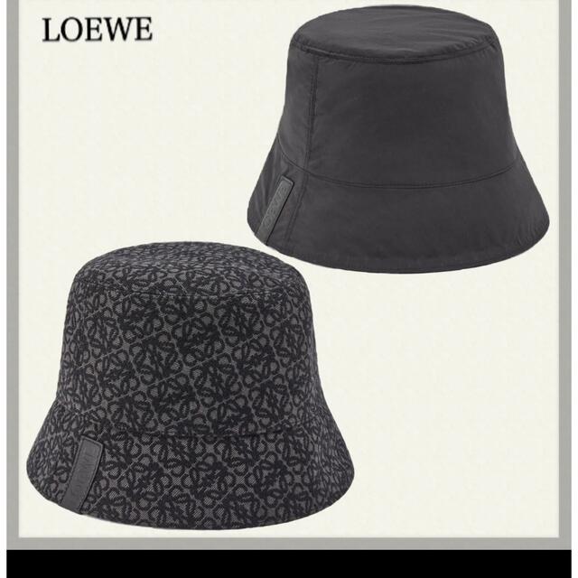 新品入荷 LOEWE - LOEWE♡アナグラムリバーシブルバケットハット