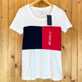 トミーヒルフィガー(TOMMY HILFIGER)の【SALE】US限定モデル！レア！人気フラッグ/半袖Tシャツ【XS】トミー(Tシャツ(半袖/袖なし))