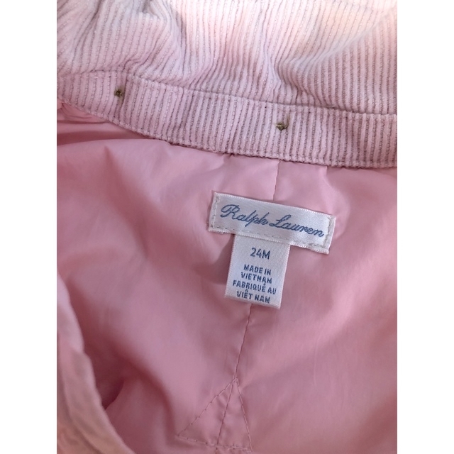 Ralph Lauren(ラルフローレン)のラルフローレン　キルティングBarnコート　24M キッズ/ベビー/マタニティのキッズ服女の子用(90cm~)(コート)の商品写真